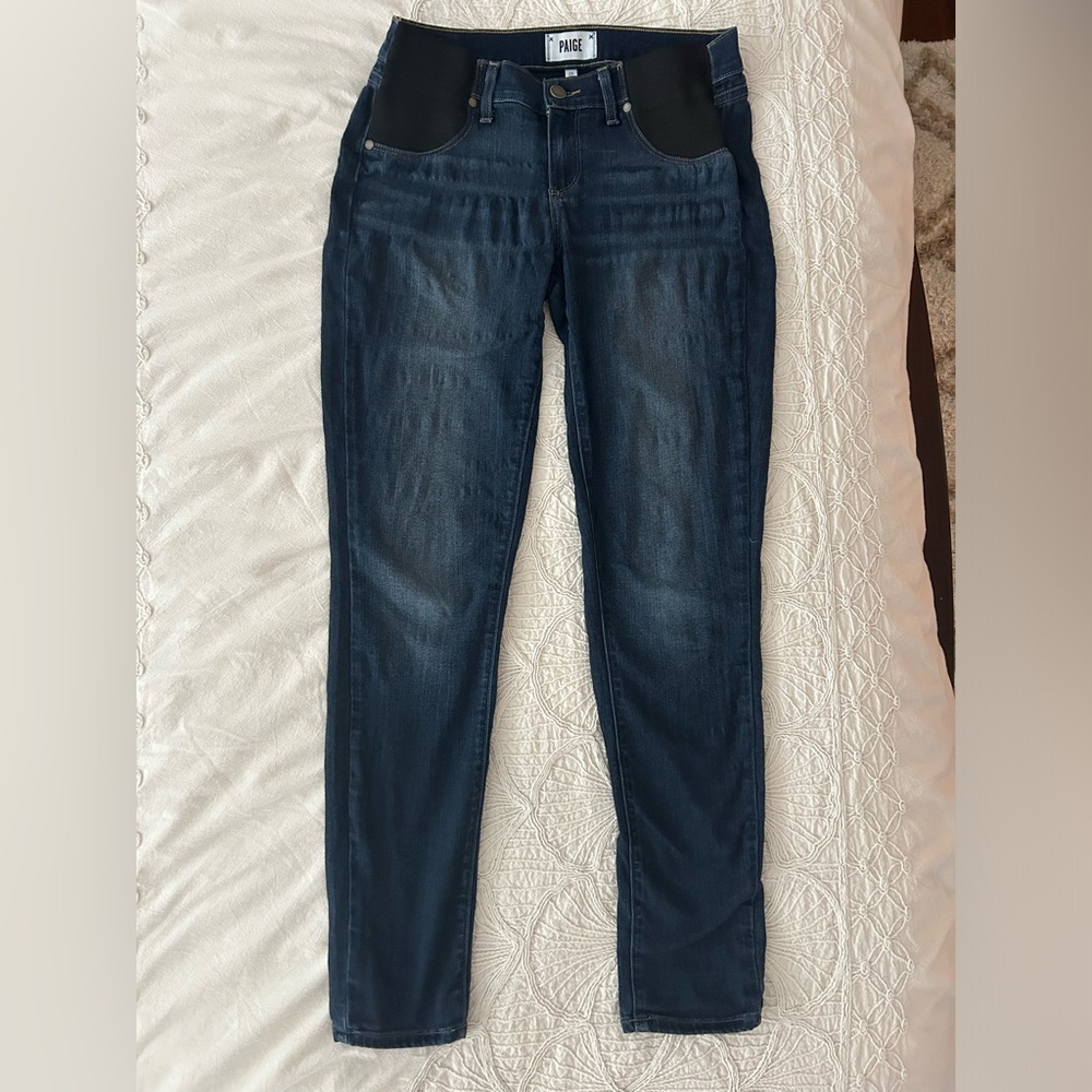 PAIGE Women's Midnight Blue Skinny Jeans